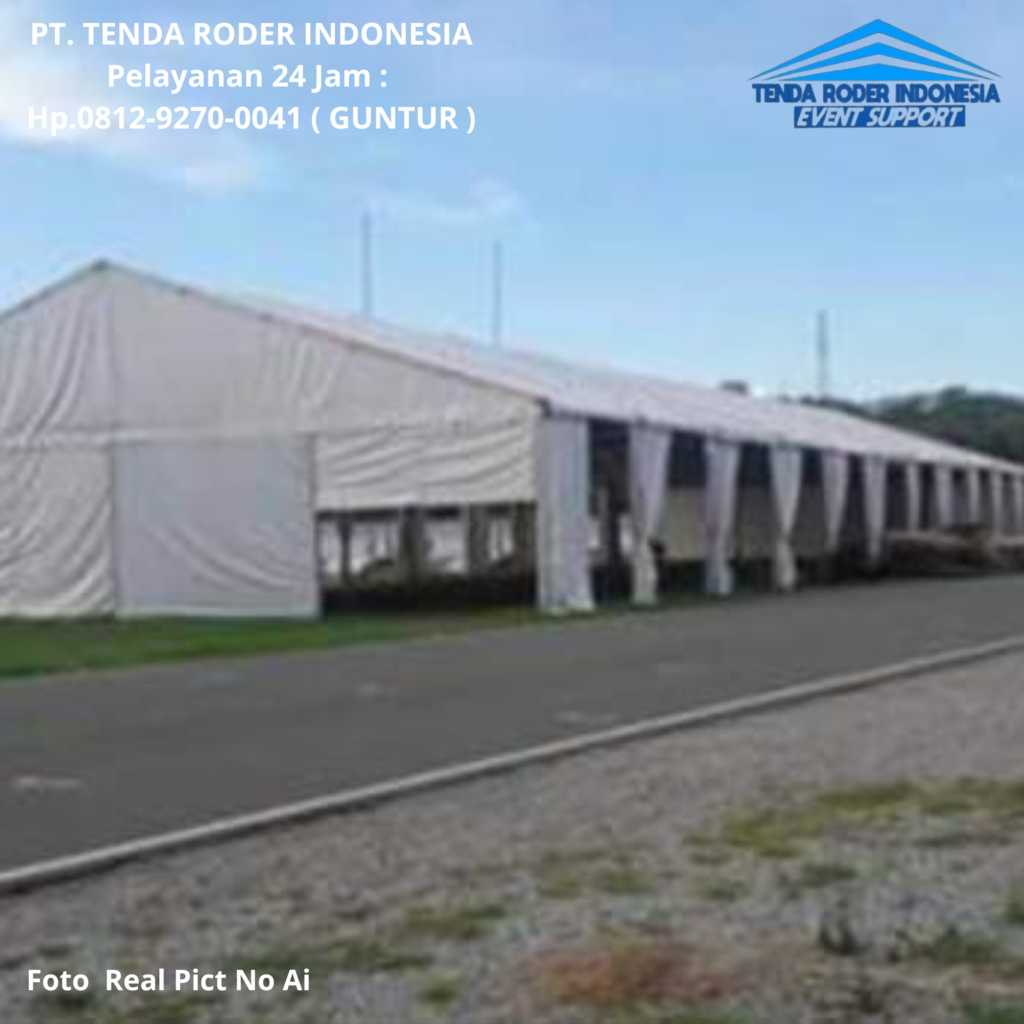Rental PODIUM Frame Stainless Putih,TENDA RODER Ciputat Tangerang Selatan