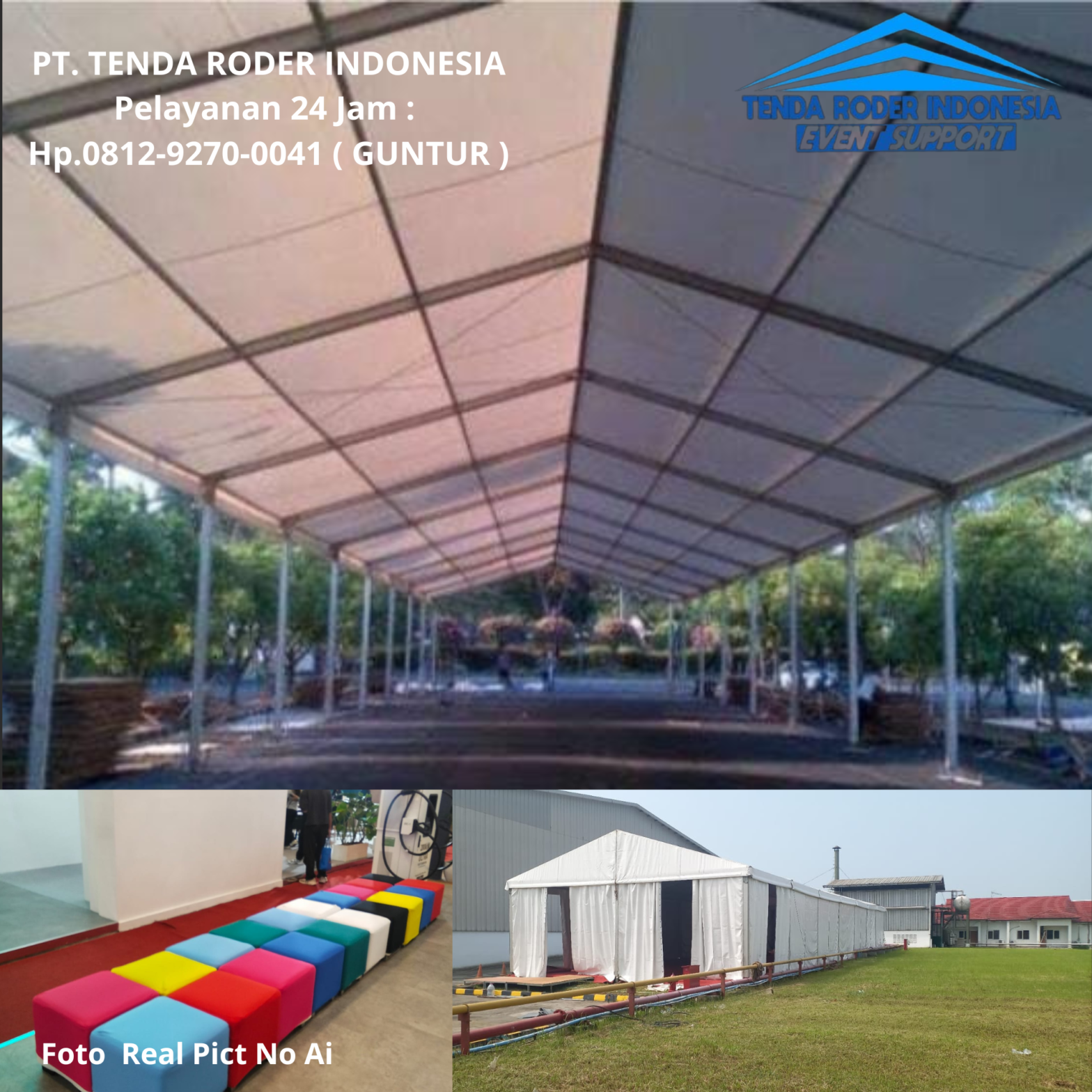 Rental PUFF KOTAK WARNA-WARNI ,TENDA RODER Bogor