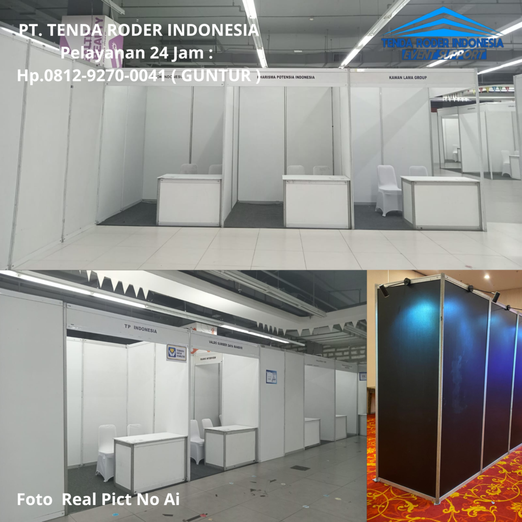 Rental RUANG PARTISI,MEJA PARTISI,TENDA RODER Cikarang