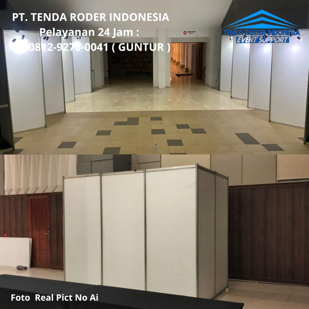 Rental Ruang Partisi,Tenda Roder,Tiang Antrian Karawang