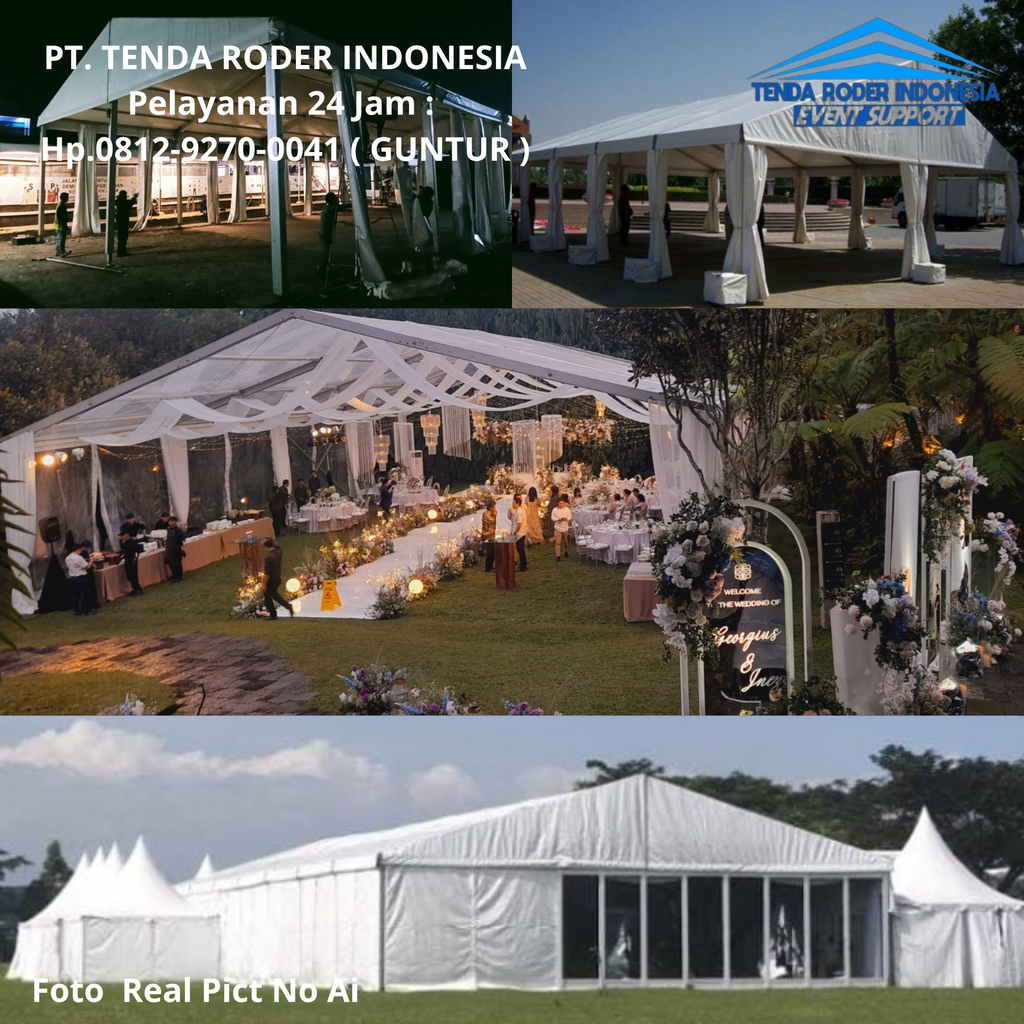 Rental TENDA RODER Bekasi Dan Berbagai Perlengkapan Acara