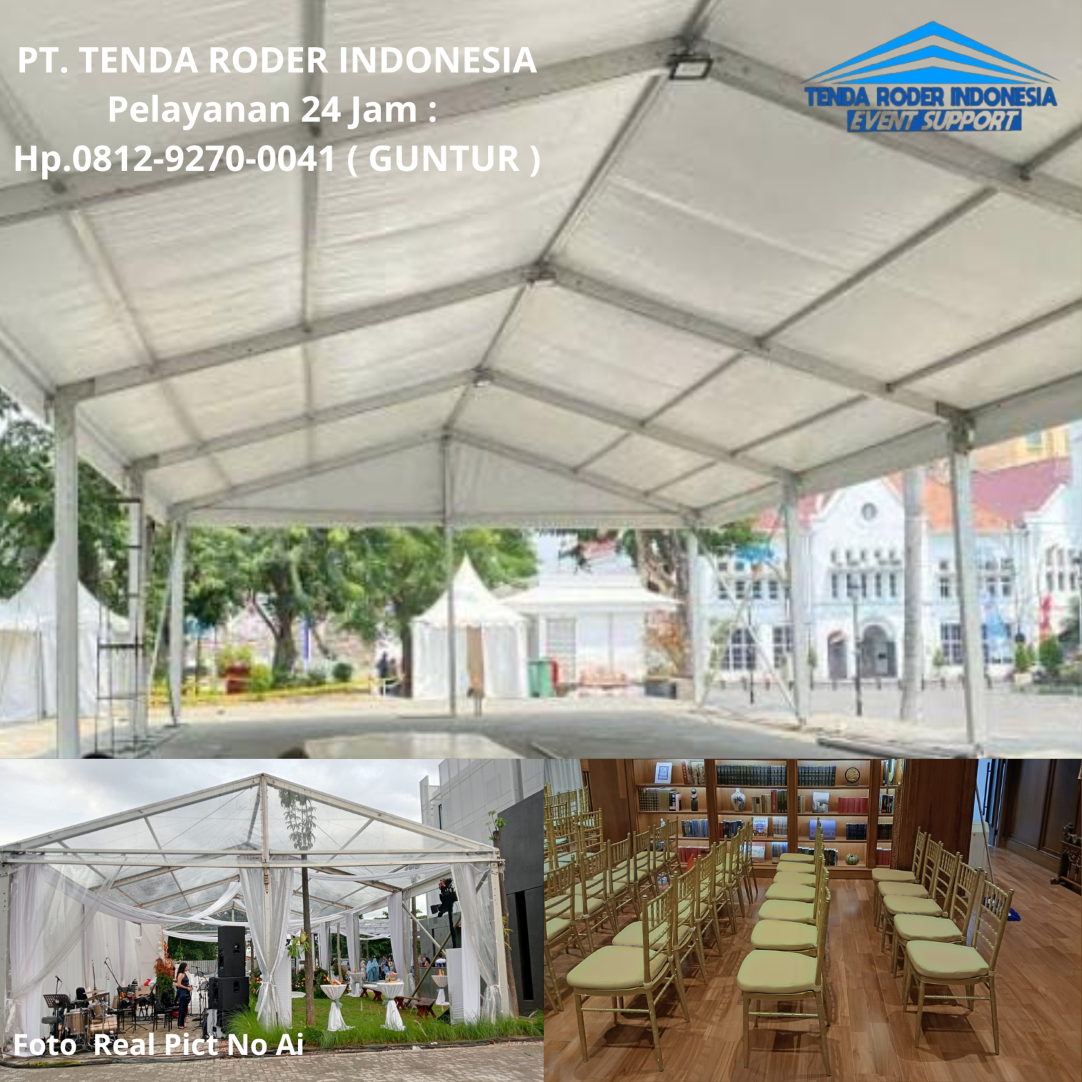 Rental TENDA RODER, KURSI TIFFANY VIP Gold BSD