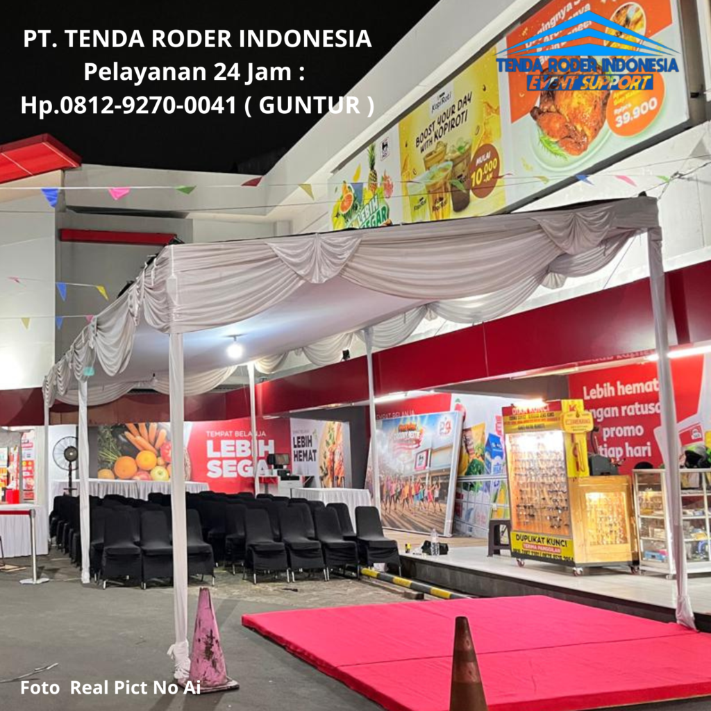Rental TENDA RODER,TENDA PLAFON ,TENDA HANGGAR DEKORASI Jakarta