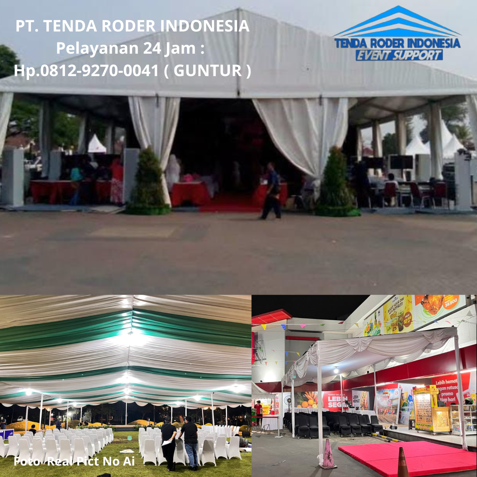 Rental TENDA RODER,TENDA PLAFON ,TENDA HANGGAR DEKORASI Jakarta