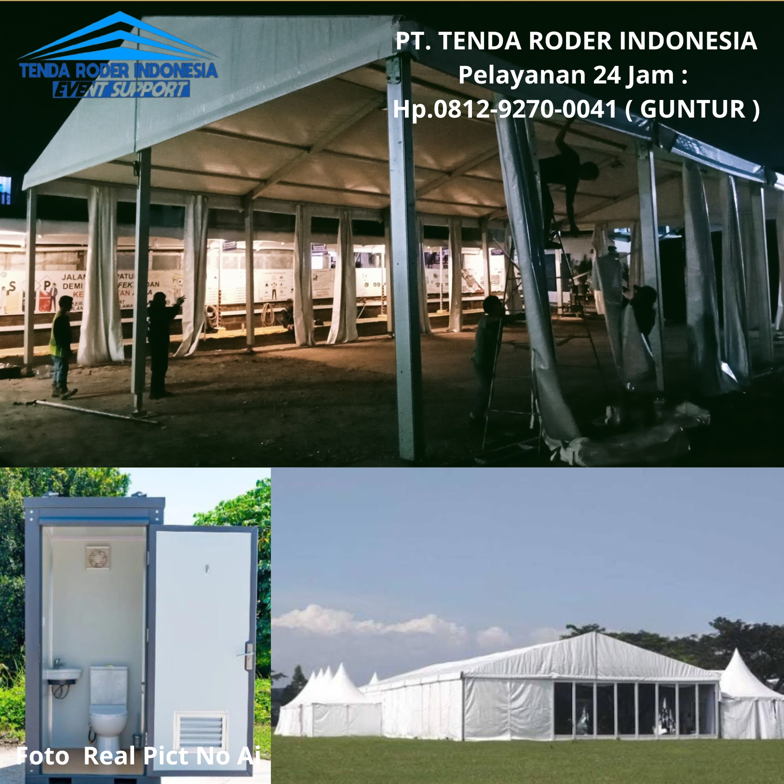 Rental TENDA RODER,TOILET PORTABLE,Purwokerto