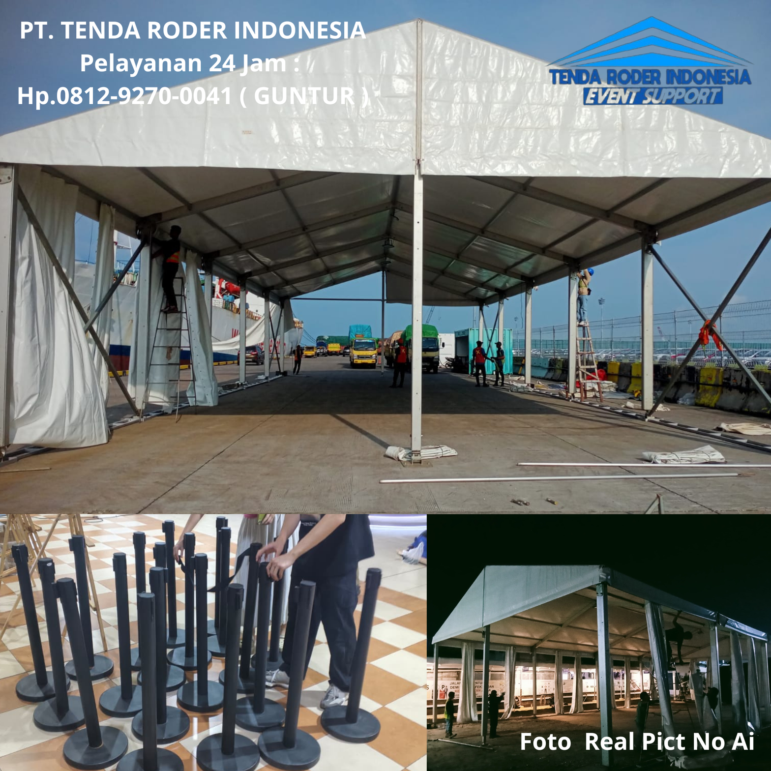 Rental TIANG ANTRIAN HITAM Dan TENDA RODER Demak