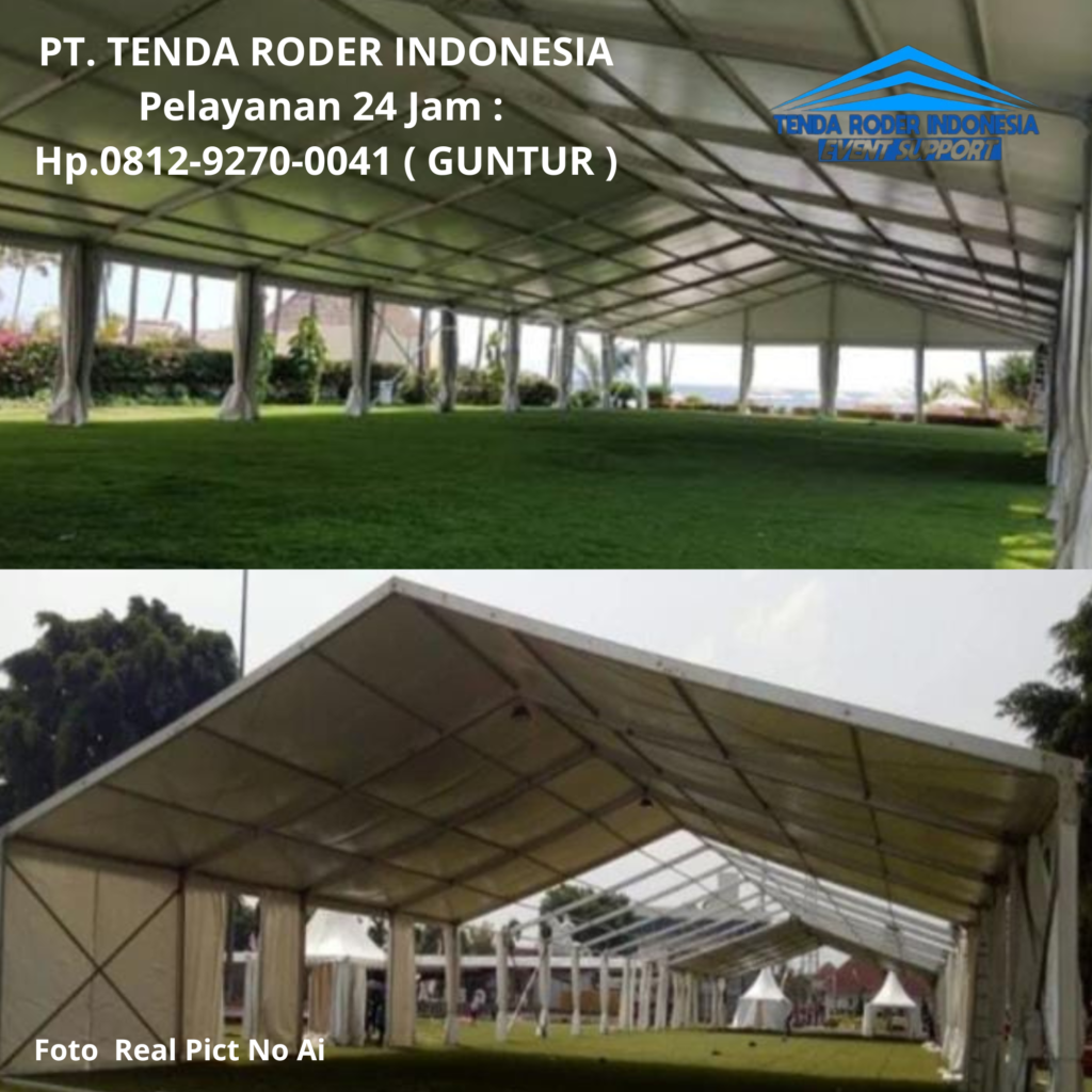 Rental TIRAI HITAM Bahan Tebal,TENDA RODER Jakarta