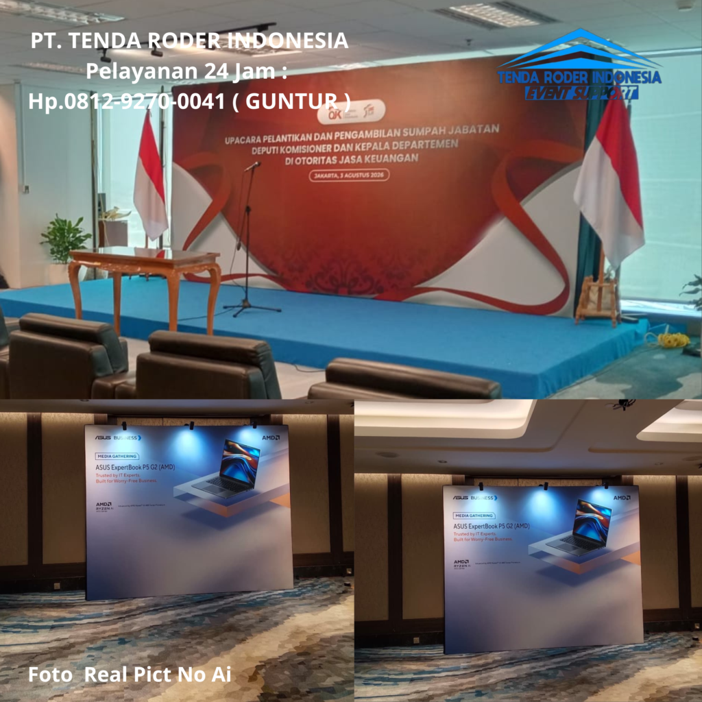 Rental Tenda Roder,Backdrop,Panggung atau Stage Jakarta