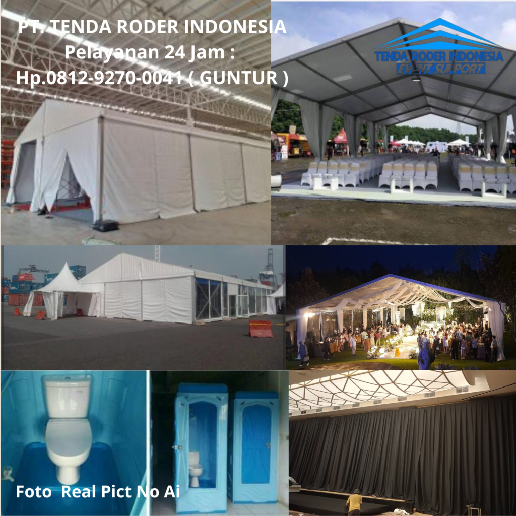 Rental Tenda Roder,Black Curtain,Toilet Portable Jakarta Selatan
