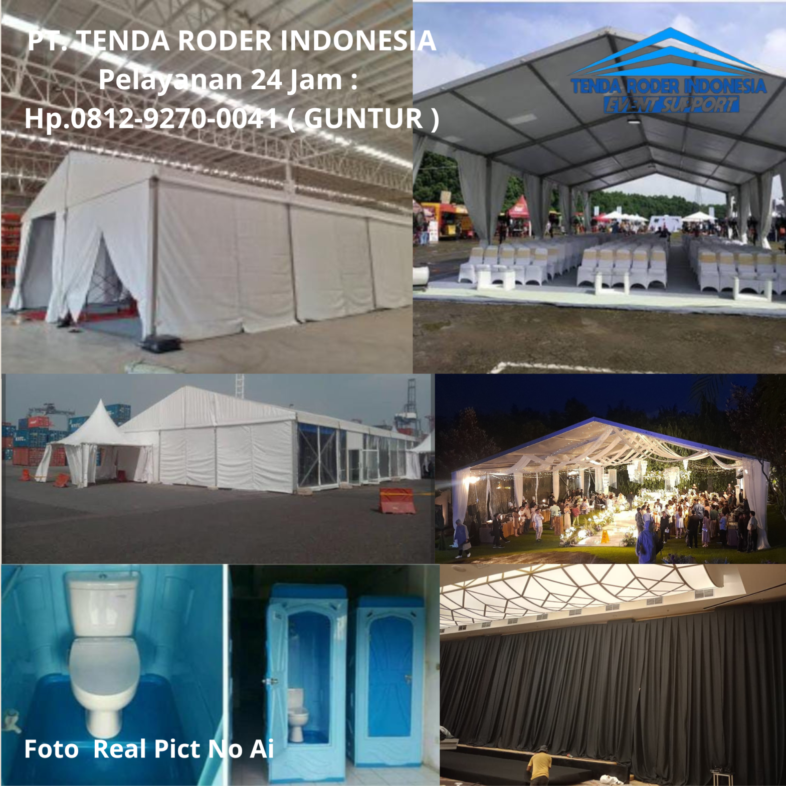 Rental Tenda Roder,Black Curtain,Toilet Portable Jakarta Selatan