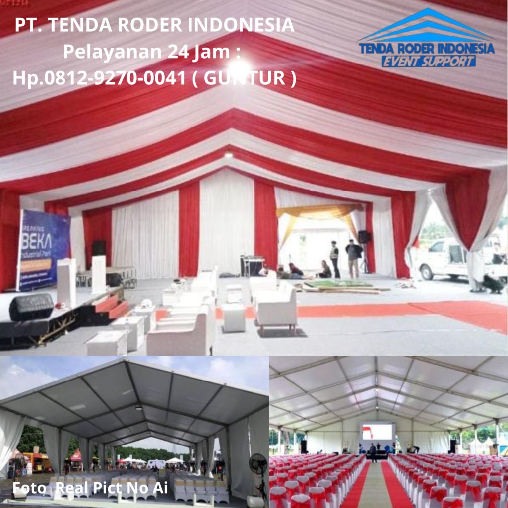 Sambut HUT RI! Sewa TENDA RODER, TENDA PLAFON Megah Bekasi