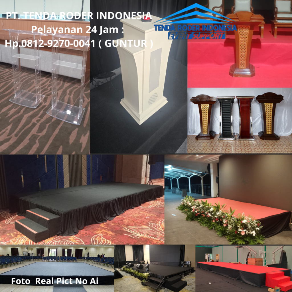 Sewa Podium,Panggung,Backdrop,Tenda Roder PIK