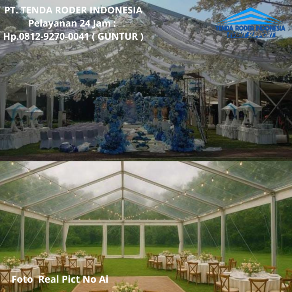 Sewa TENDA RODER, DEKORASI Melayani Wilayah Jakarta 0812-9270-0041