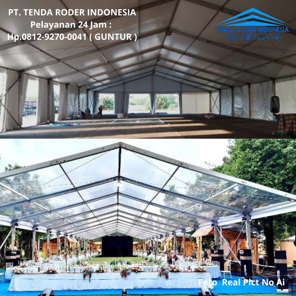 Sewa TENDA RODER Lengkap Dengan  MISTY FAN Area Bekasi