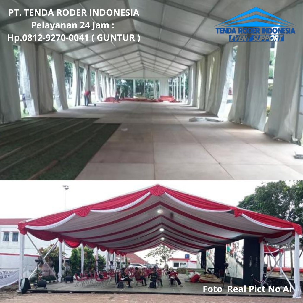 Sewa TENDA RODER Lengkap Dengan  MISTY FAN Area Bekasi