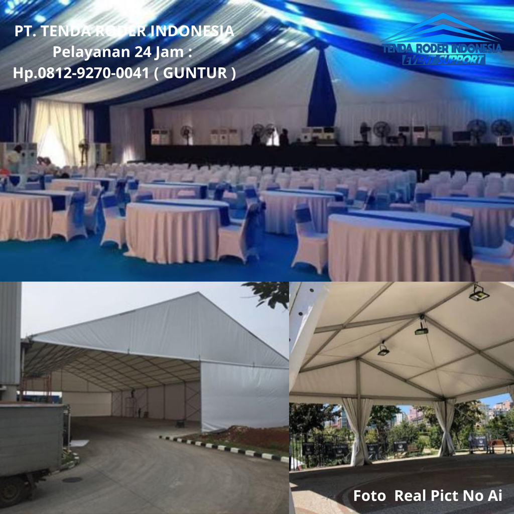 Sewa TENDA RODER Lengkap KURSI, MEJA Area Semarang