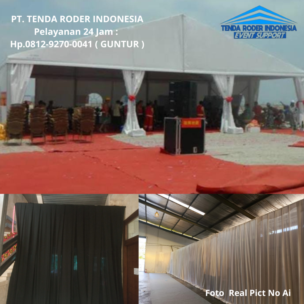 Sewa Tirai Filamin,Tirai Lotto Dan Tenda Roder Depok