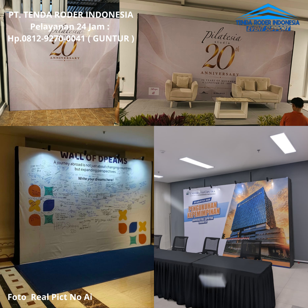 Rental Backdrop,Panggung,Tenda Roder Semarang 0812-9270-0041