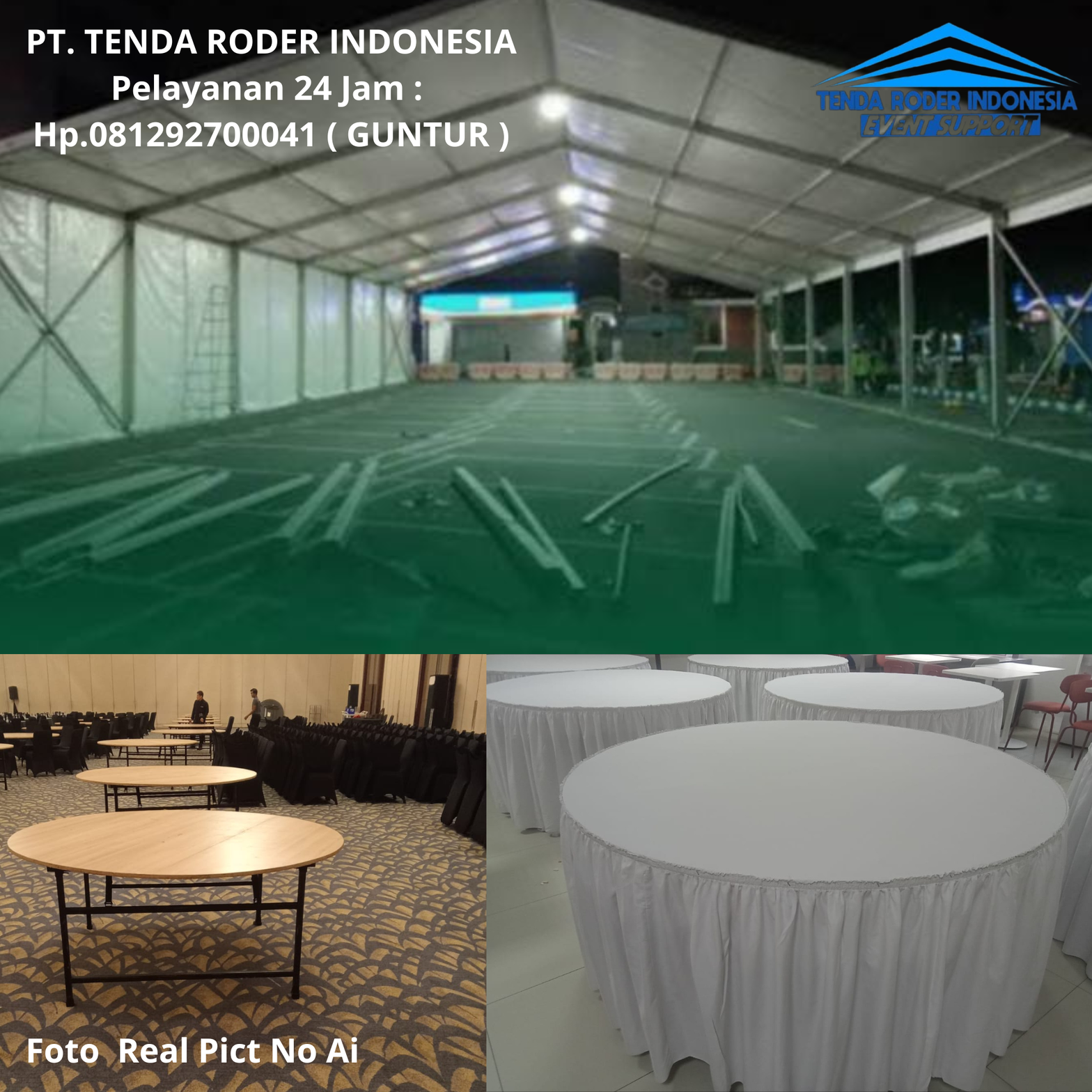 Rental Round Table D400cm,Tenda Roder Tangerang Selatan 081292700041