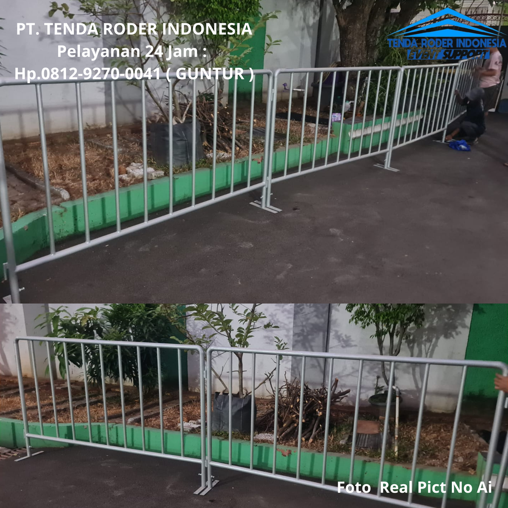 Rental Rowing Barikade dan Tenda Roder Jakarta 0812-9270-0041