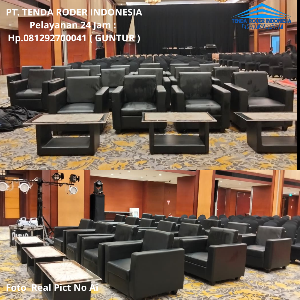 Rental Sofa Hitam Single,Tenda Roder Banten 081292700041