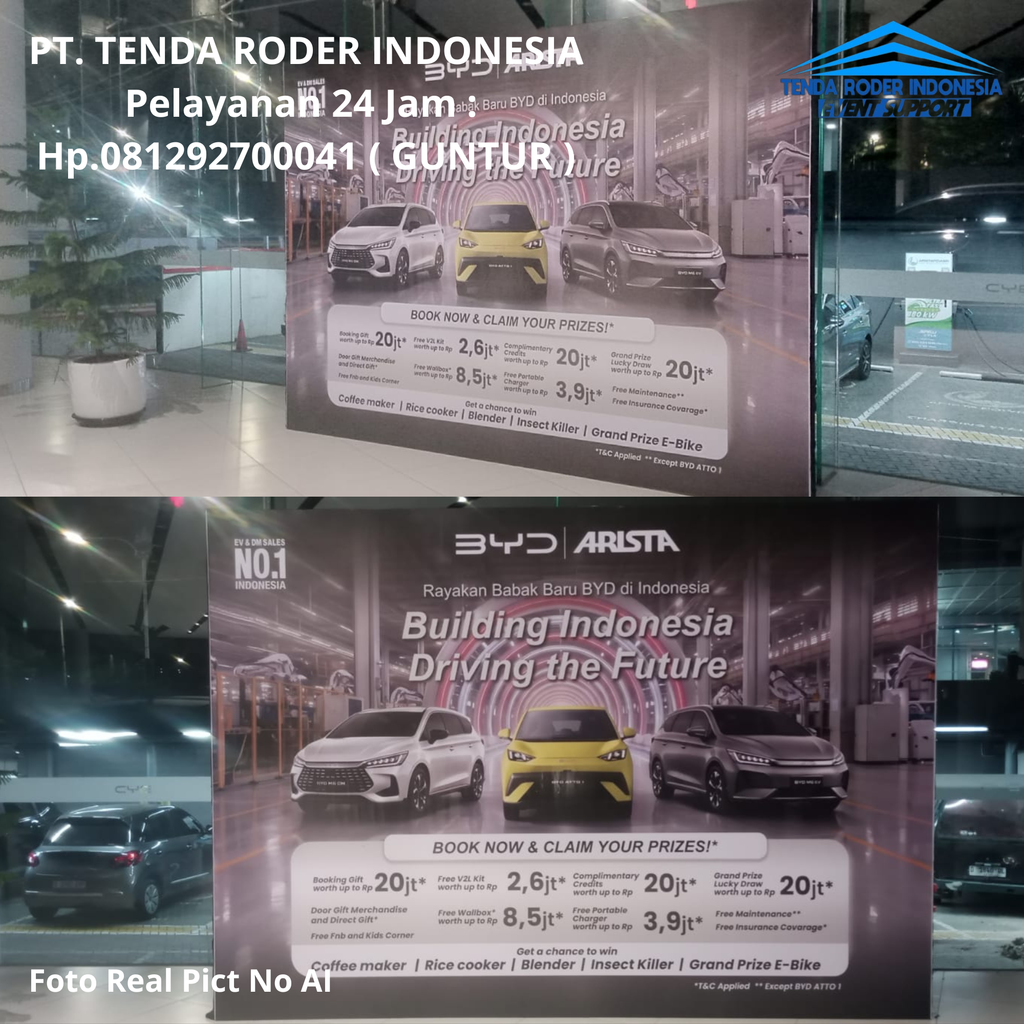 Rental Tenda Roder, Backdrop Kualitas Ga Main-Main Bekasi