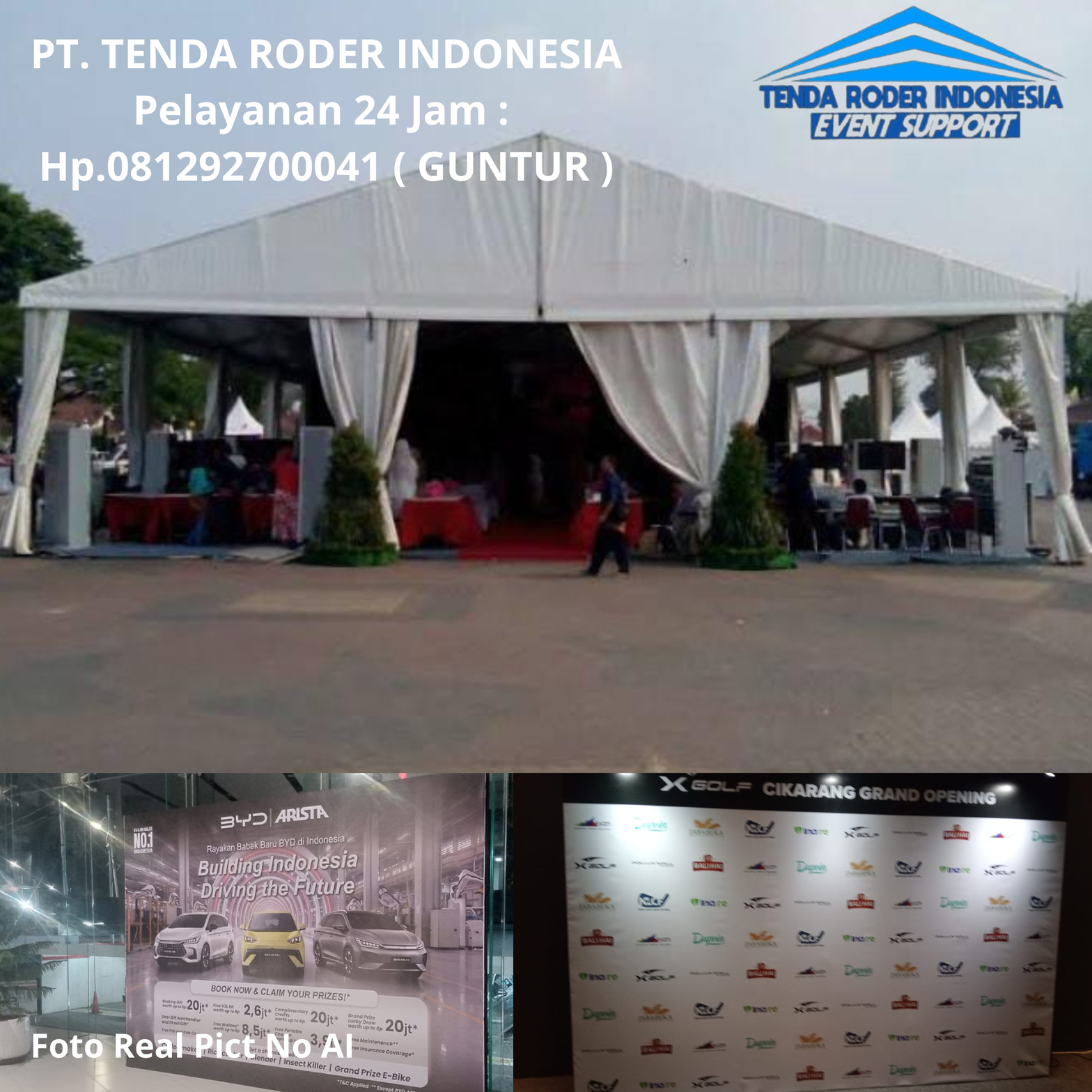 Rental Tenda Roder, Backdrop Kualitas Ga Main-Main Bekasi