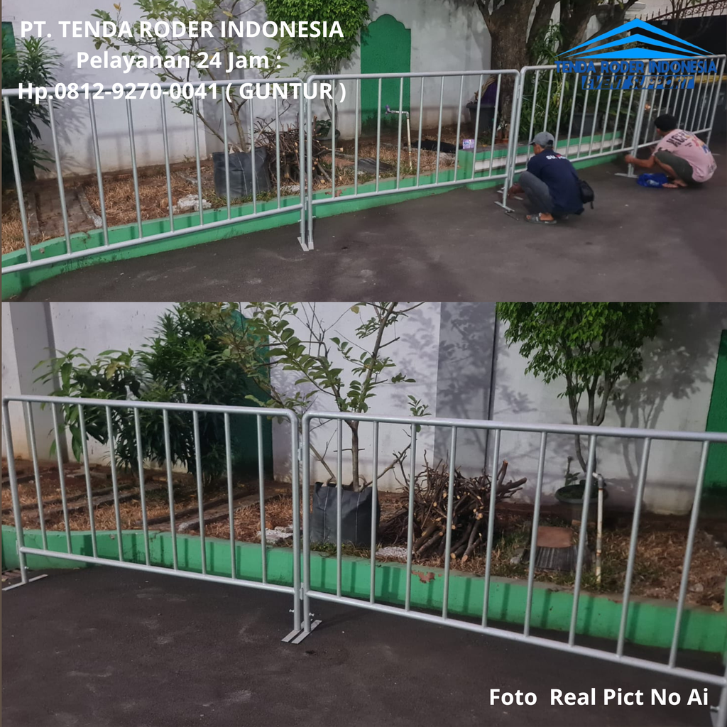 Rental Tenda Roder Dan Rowing Pembatas Semarang 0812-9270-0041