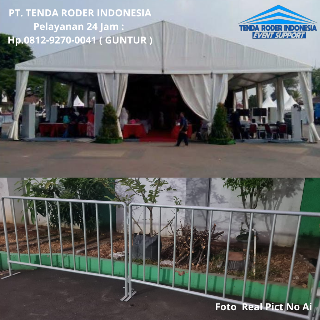 Rental Tenda Roder Dan Rowing Pembatas Semarang 0812-9270-0041