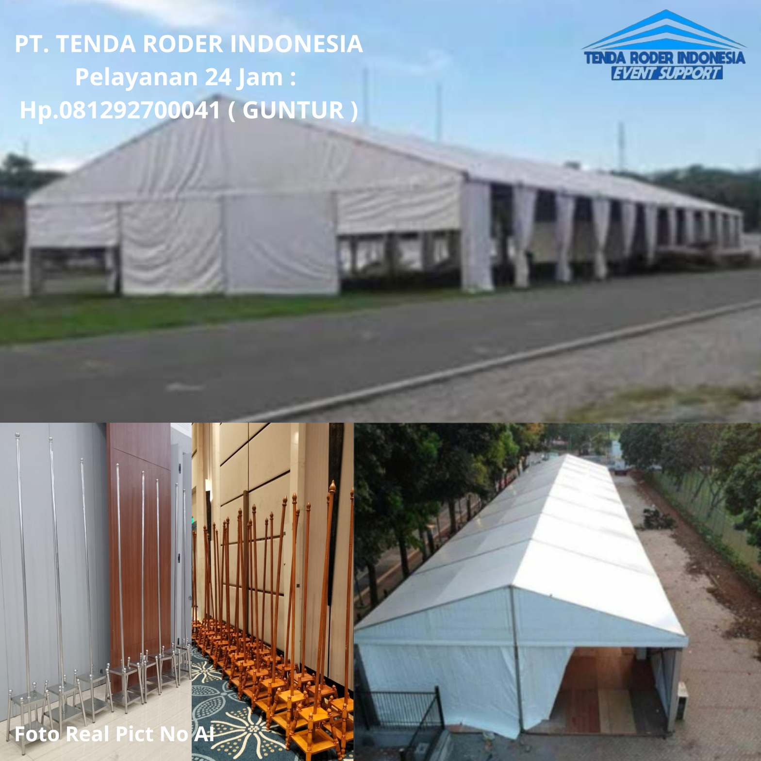 Rental Tiang Bendera Kayu Dan Stainless,Tenda Roder Jakarta Utara