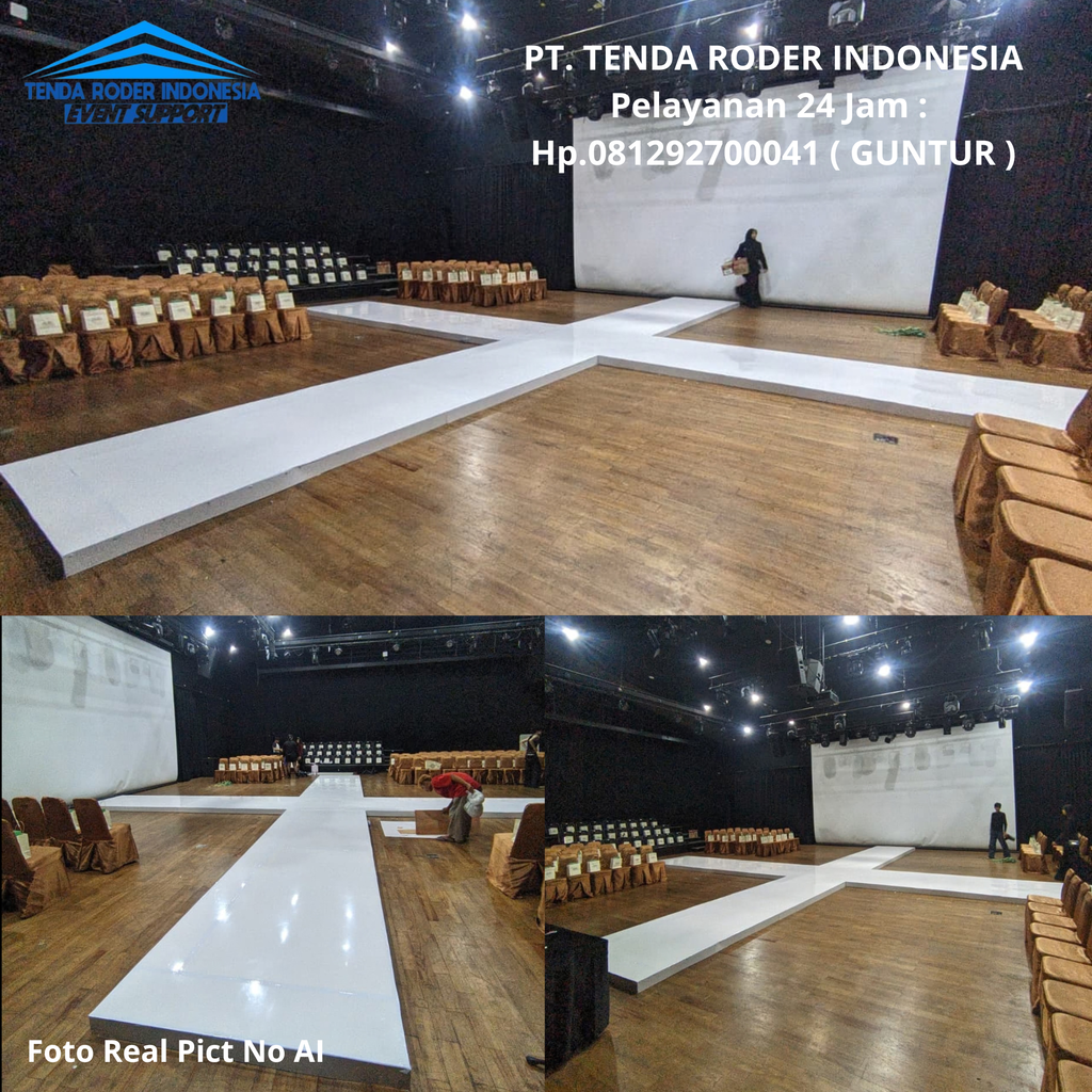 Sewa Flooring Melaminto Putih,Tenda Roder Purwokerto