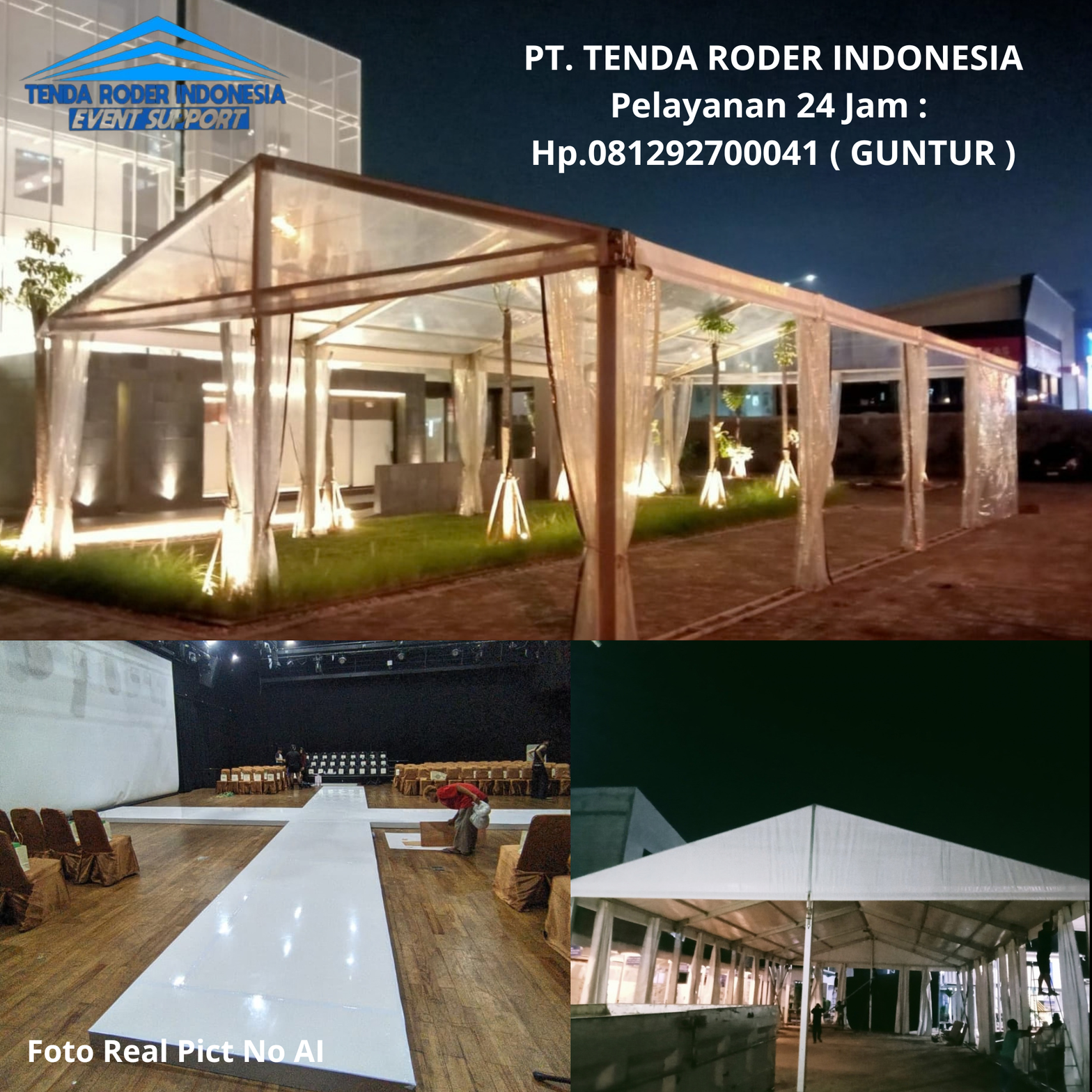 Sewa Flooring Melaminto Putih,Tenda Roder Purwokerto