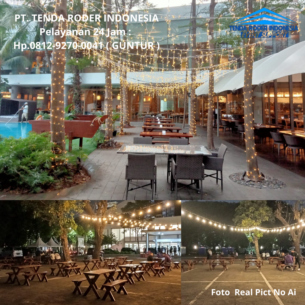 Sewa Lampu Taman Gantung Dan Tenda Roder Jakarta 0812-9270-0041