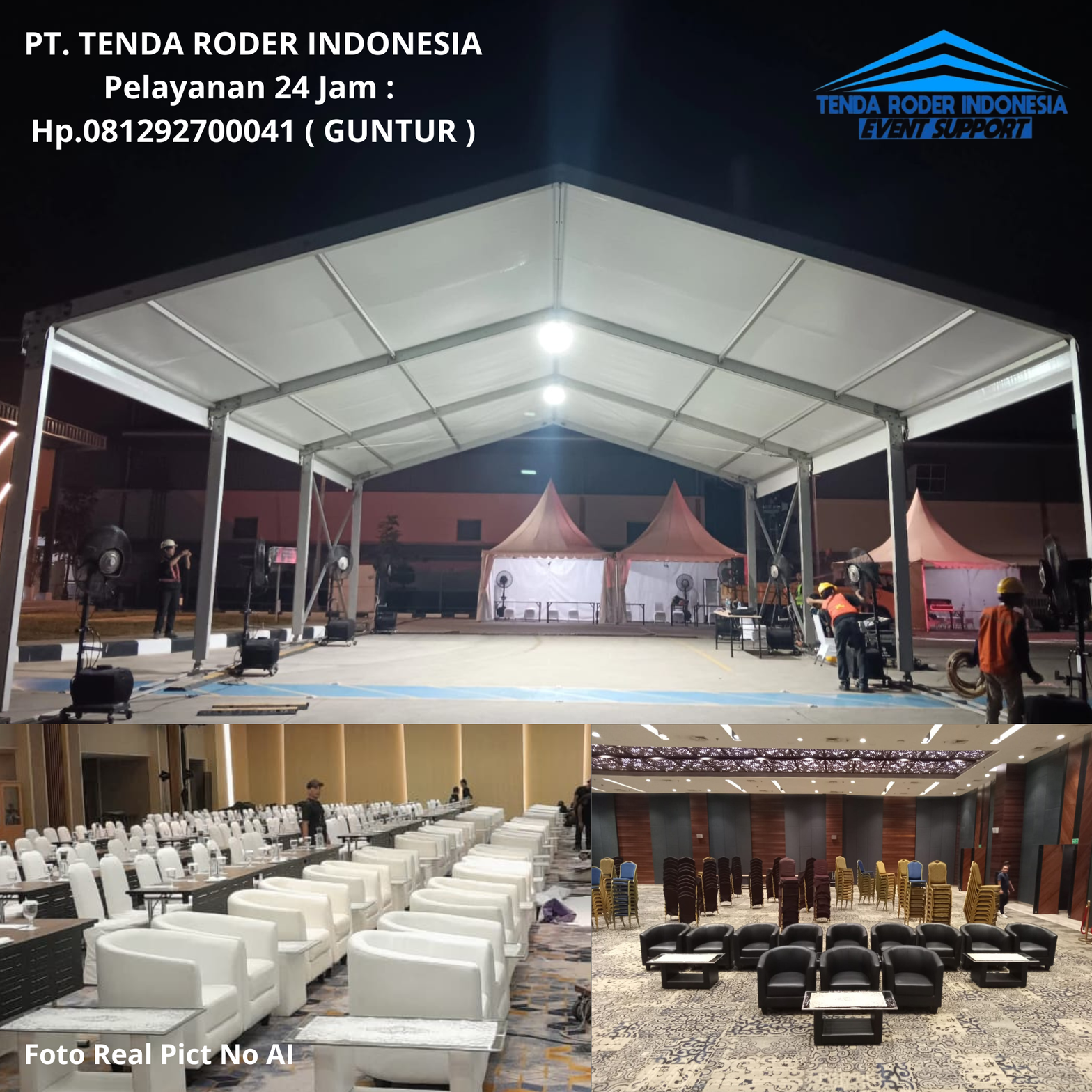 Sewa Sofa Oval Putih Hitam Dan Tenda Roder Jakarta Selatan