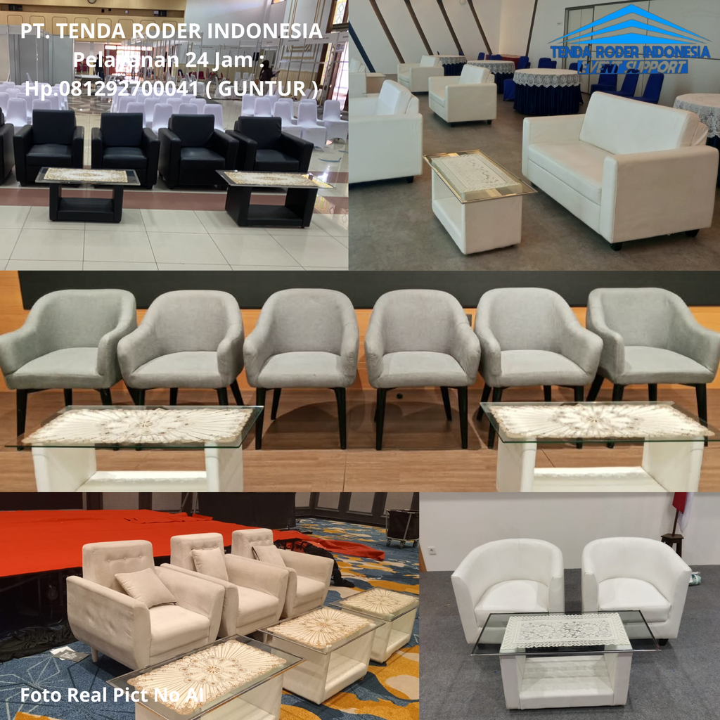 Sewa Sofa,Tenda Roder,Meja,Kursi Bekasi 081292700041