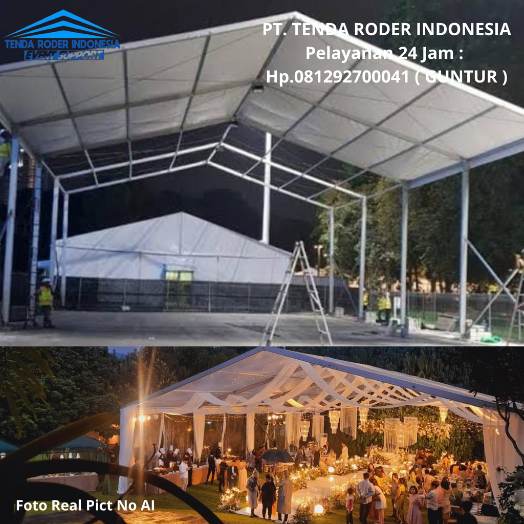 Sewa Tenda Roder, Tim Pasang Profesional, Di Jakarta