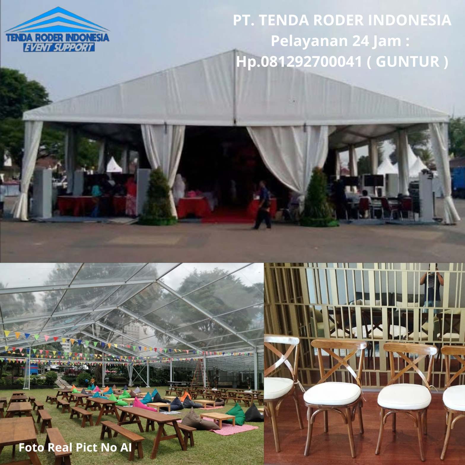 Sewa Tenda Roder,Meja taman Set Kursi Cross Back Tangerang