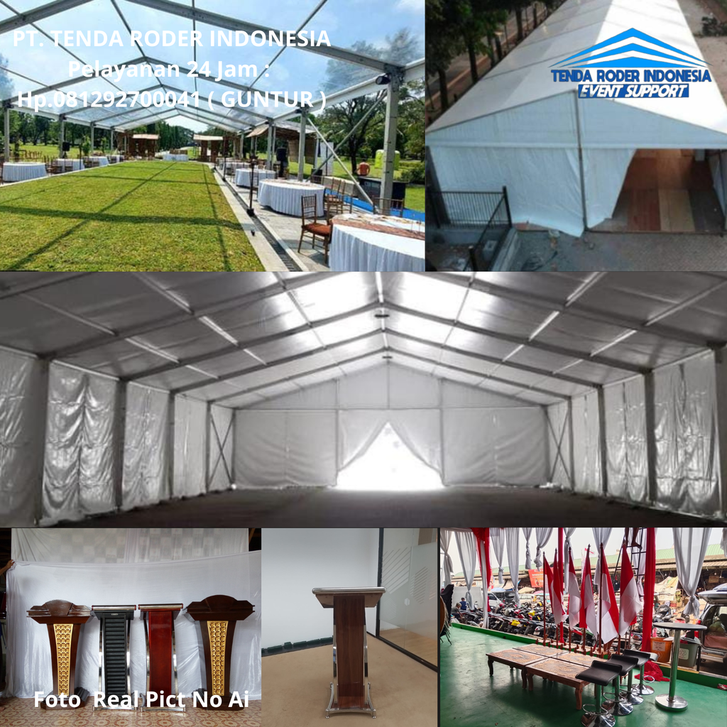 Sewa Tiang Bendera Kayu,Tenda Roder,Podium Cokelat Bumiayu 081292700041