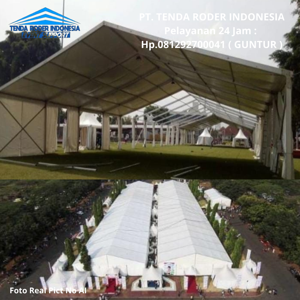 Layanan Sewa Tenda Roder Komplit Ukuran Cikampek 081292700041