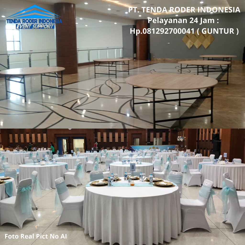 Pusat Sewa Meja Bulat,IBM, Tenda Roder Karawang 081292700041