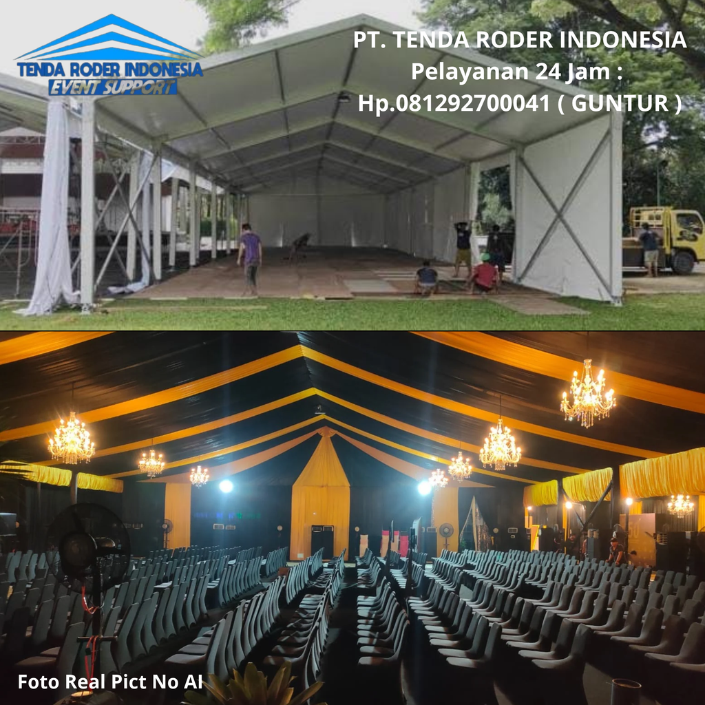 Pusat Sewa Tenda Roder, Tirai Hitam Kualitas Terbaik Jababeka
