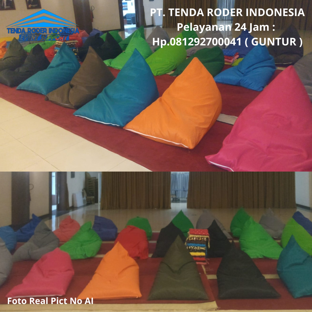 Sewa Bean Bag, Tenda Roder Jakarta Selatan 081292700041
