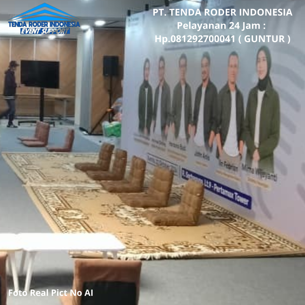 Sewa Kursi Lesehan, Karpet Permadani, Tenda Roder di Bintaro