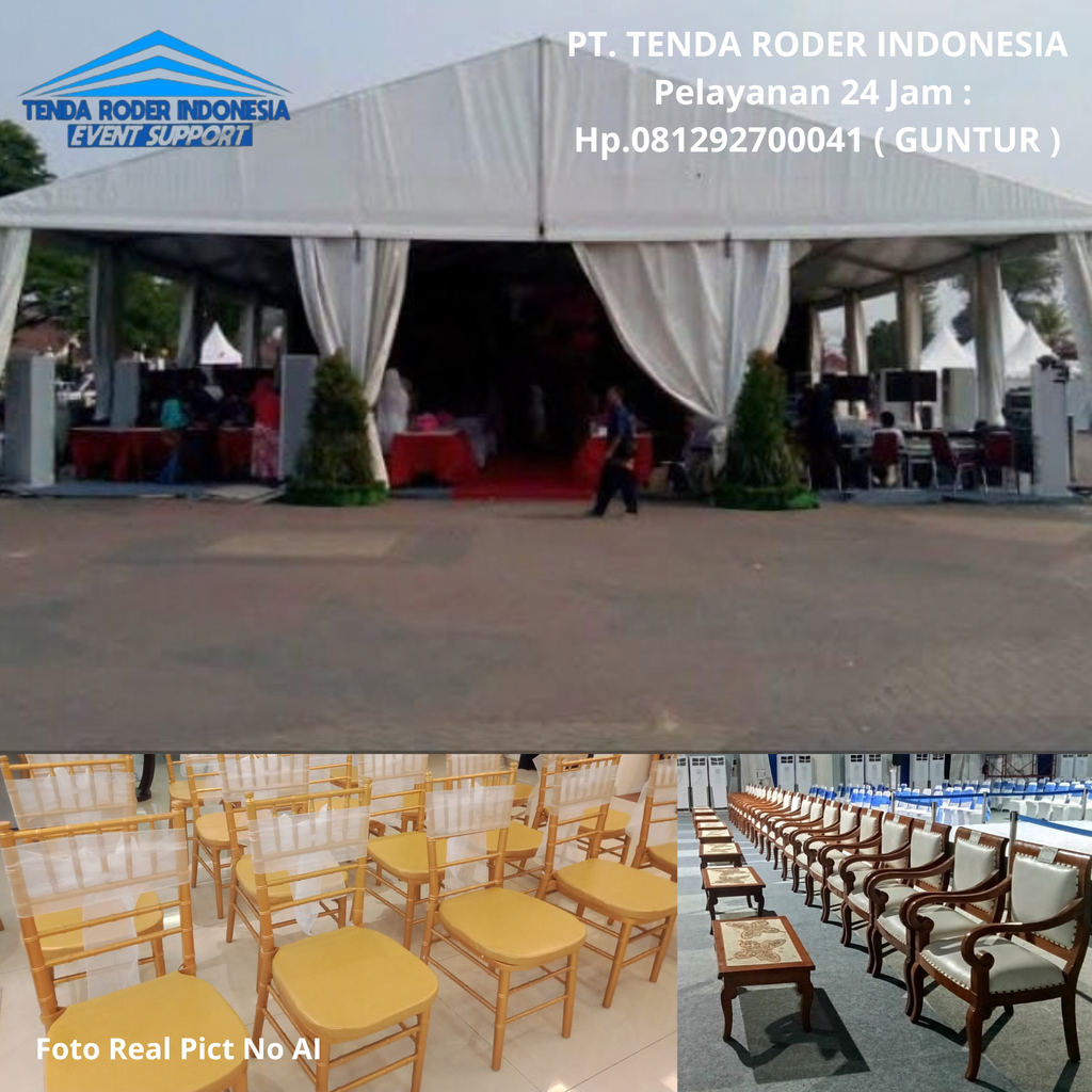 Sewa Kursi VIP Tiffany Kayu, Tenda roder Tangerang 081292700041