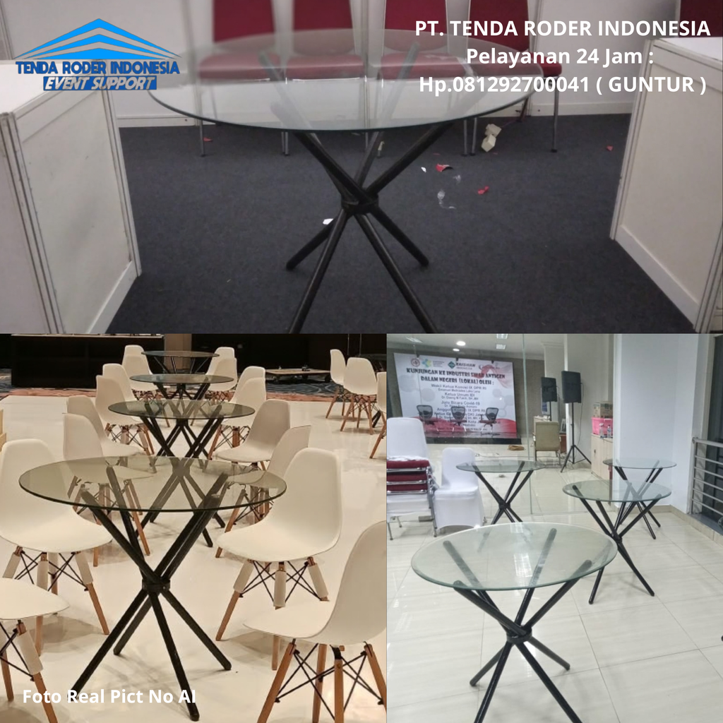Sewa Meja Dealing, Kursi Scramble, Tenda Roder Bogor