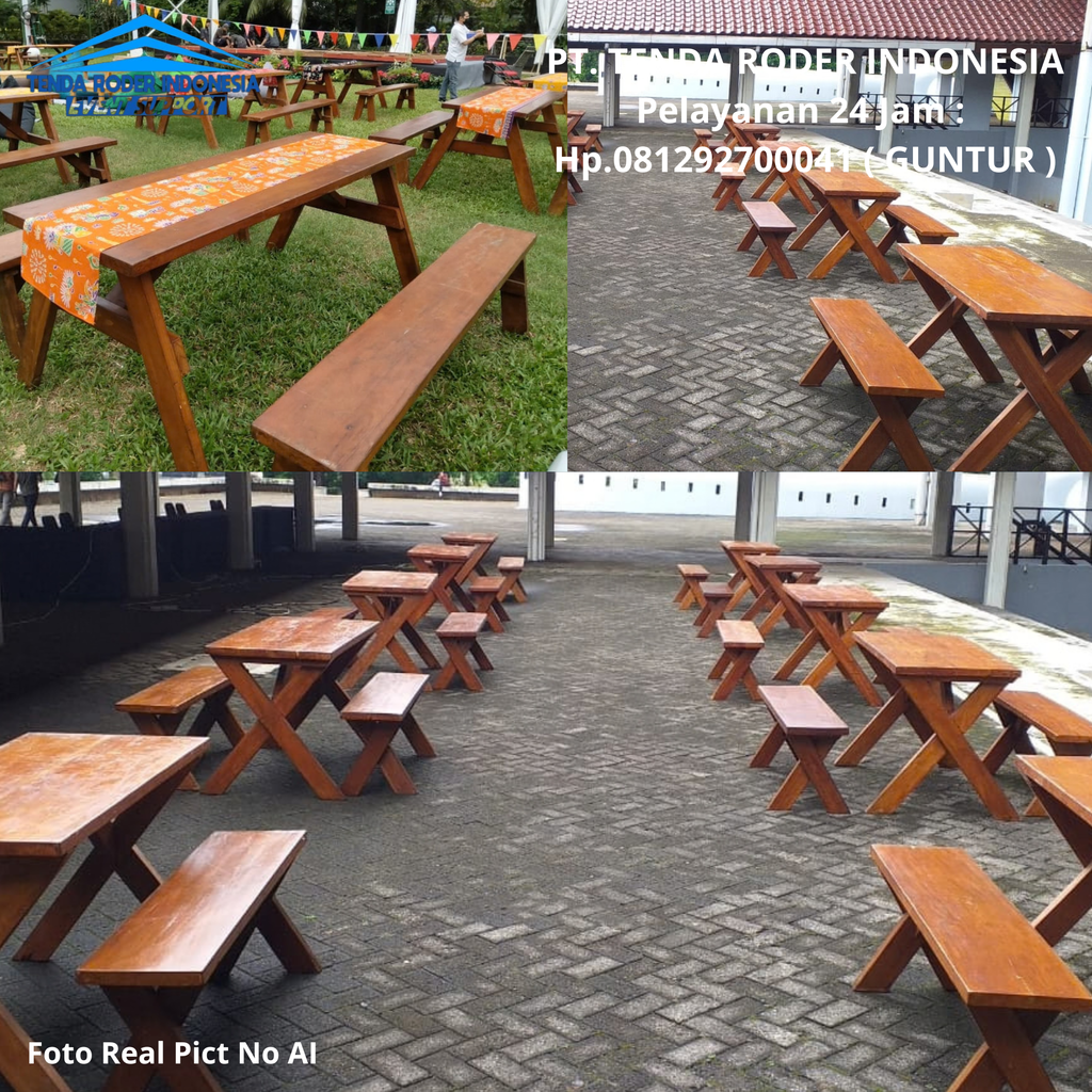 Sewa Meja,Bangku Taman, Tenda roder Tangerang 081292700041