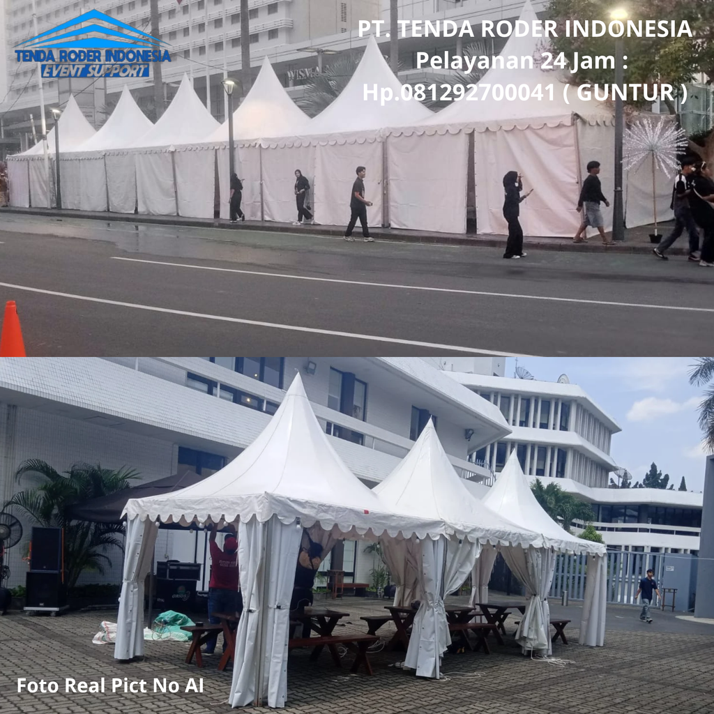 Sewa Tenda Kerucut Sarnafil,Tenda Roder Jakarta Selatan 081292700041