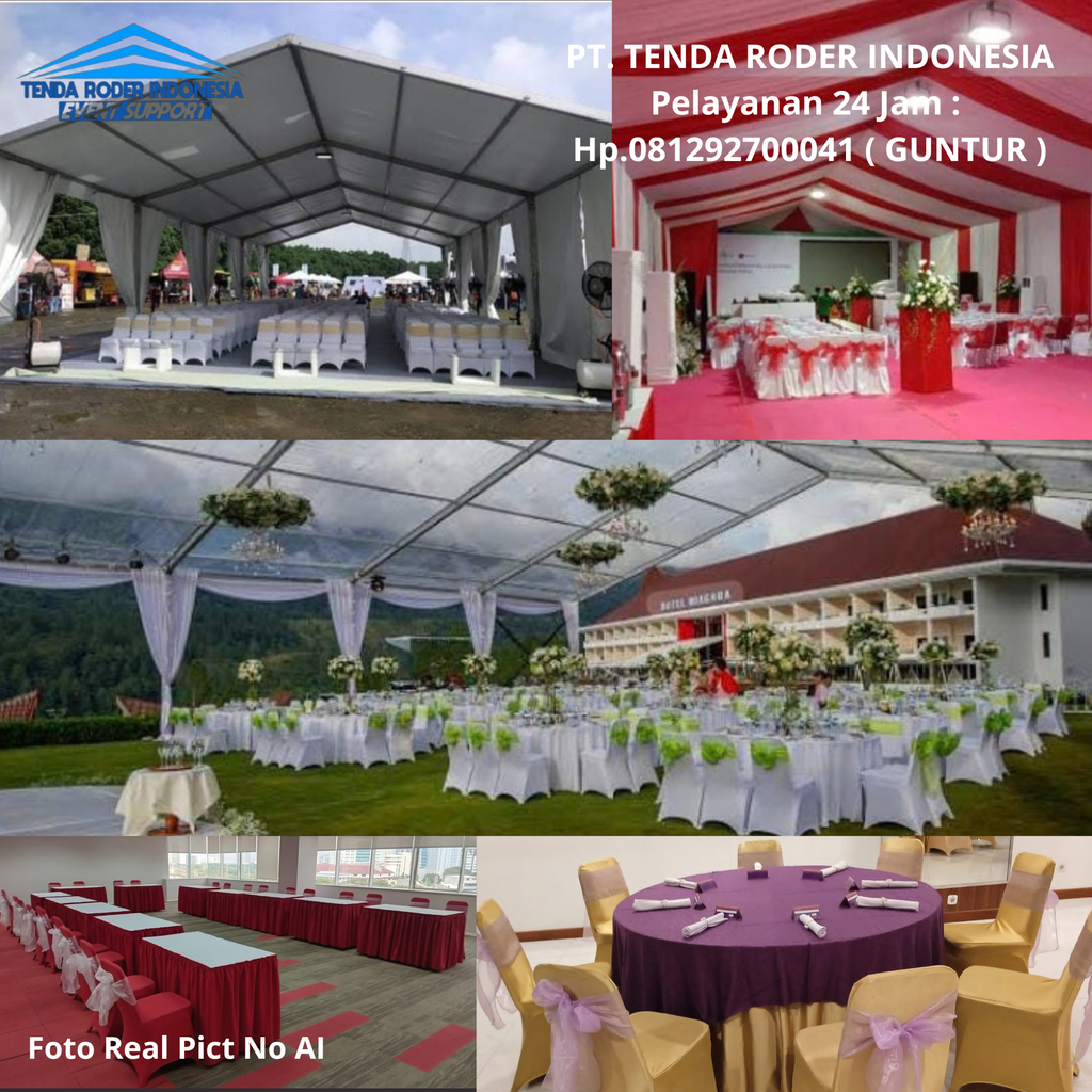 Sewa Tenda Roder Acara,Kursi,Meja Cover Mewah Di Kebumen