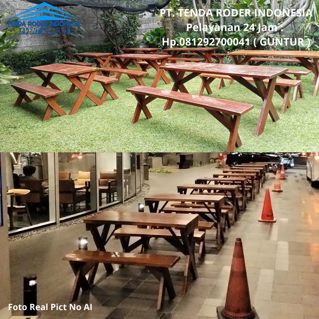 Sewa Tenda Roder Dan Bangku,Meja Taman Bogor 081292700041