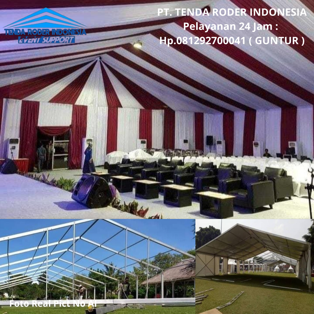 Sewa Tenda Roder Dekor Serut,Partisi Putih Tangerang 081292700041